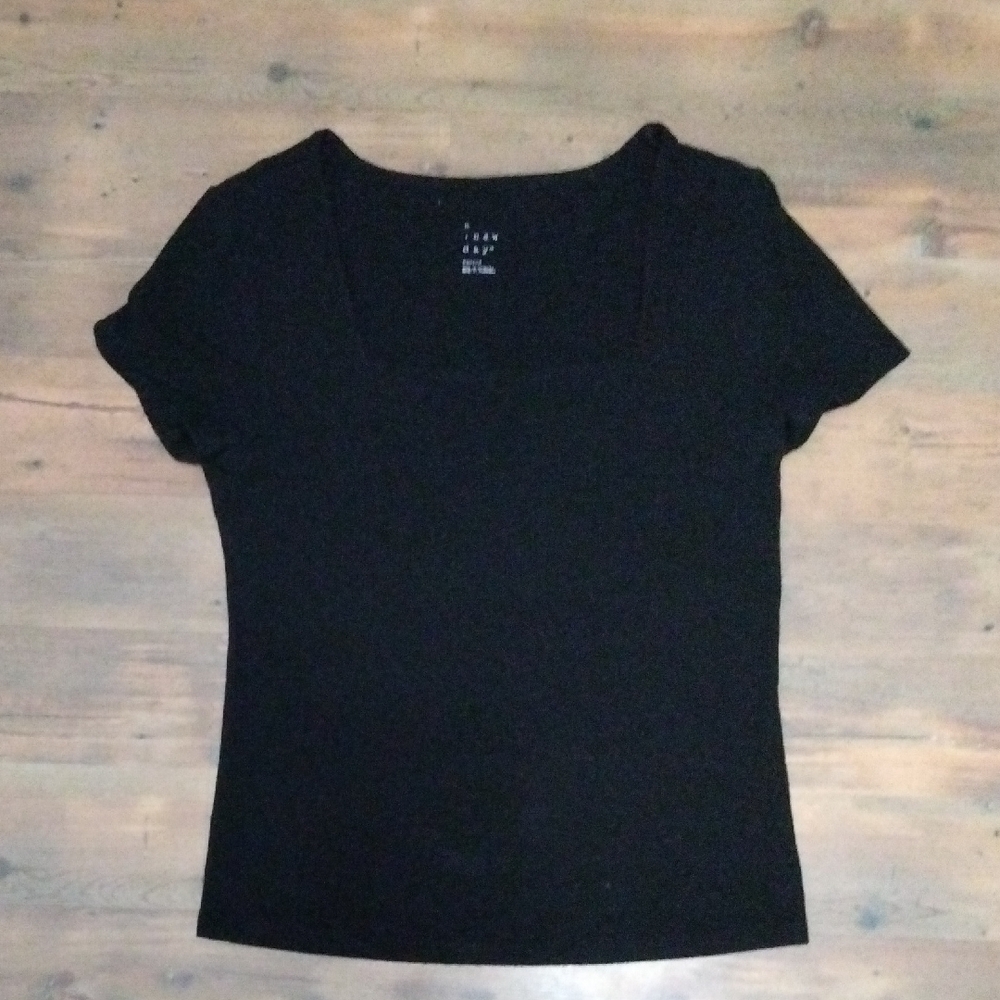 a new day Black Short Sleeve Tee